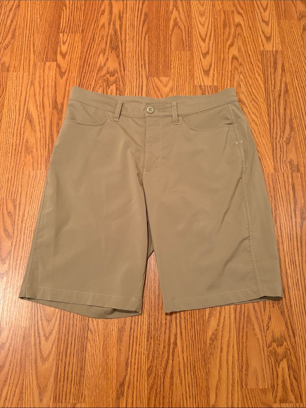 Under Armour Men's Flat-Front Shorts - Tan